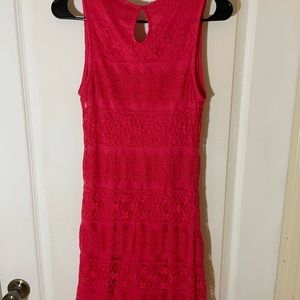 Lace coral dress